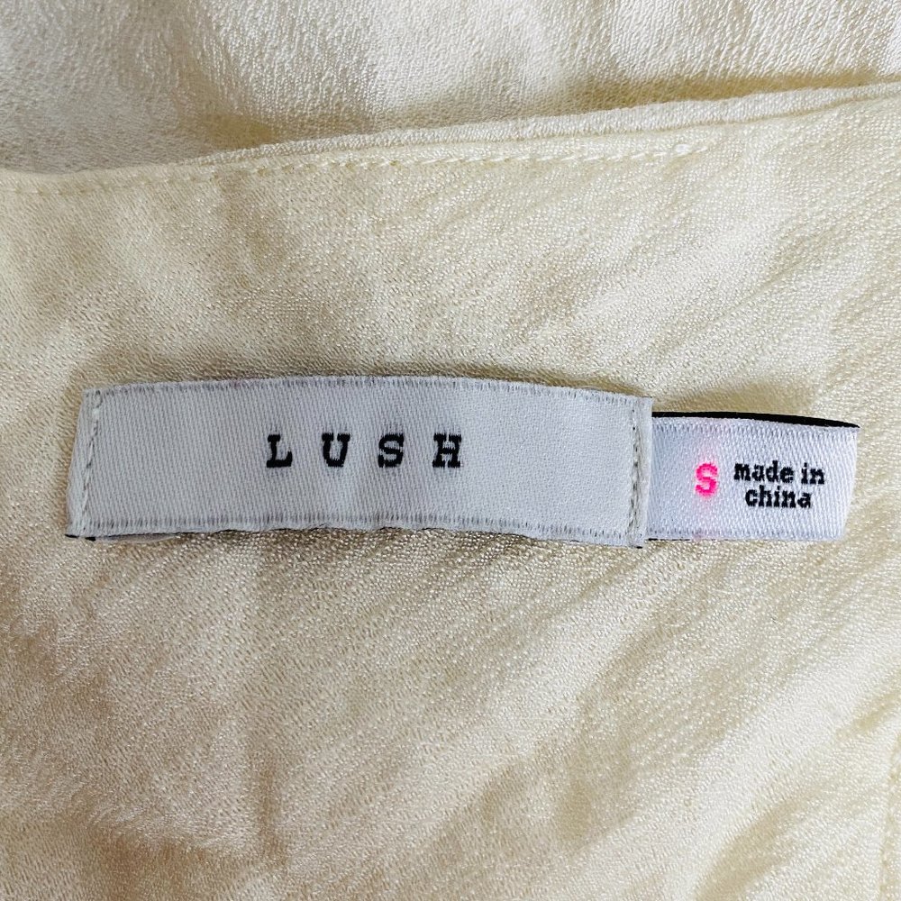 LUSH Tie Front Spaghetti Strap V-Neck Top #AH6 - Picture 5 of 7